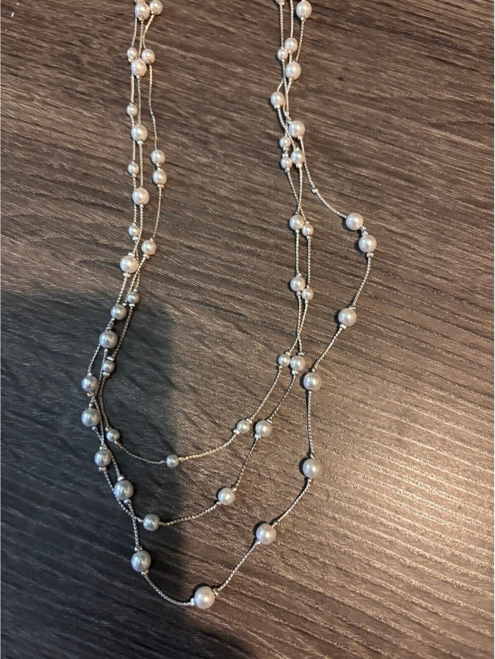 Claire's Multi-Strand Faux Pearl Necklace